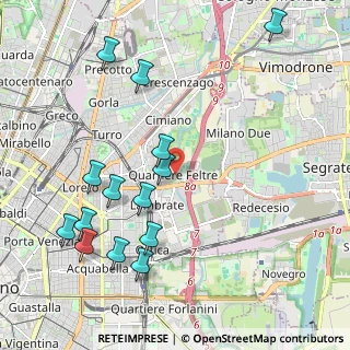 Mappa Via Passo Rolle, 20134 Milano MI, Italia (2.33786)
