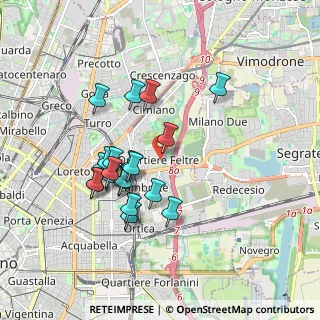 Mappa Via Passo Rolle, 20134 Milano MI, Italia (1.608)