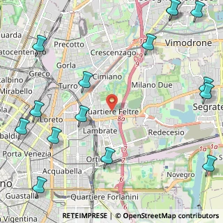 Mappa Via Passo Rolle, 20134 Milano MI, Italia (3.28933)