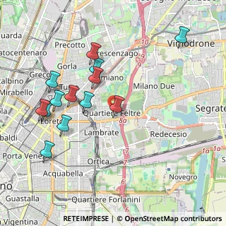 Mappa Via Passo Rolle, 20134 Milano MI, Italia (2.06846)