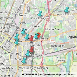 Mappa Via Passo Rolle, 20134 Milano MI, Italia (2.19917)