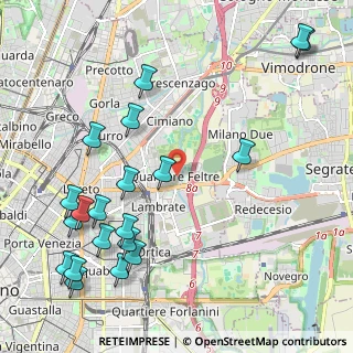 Mappa Via Passo Rolle, 20134 Milano MI, Italia (2.6625)