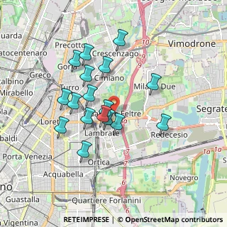 Mappa Via Passo Rolle, 20134 Milano MI, Italia (1.55412)