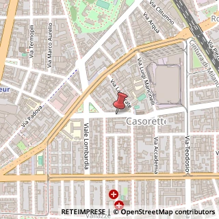 Mappa Via Casoretto,  5, 20131 Milano, Milano (Lombardia)