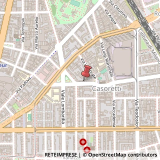 Mappa Via Casoretto, 5, 20131 Milano, Milano (Lombardia)