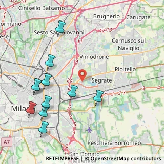 Mappa Via Romagna, 20090 Segrate MI, Italia (4.90091)