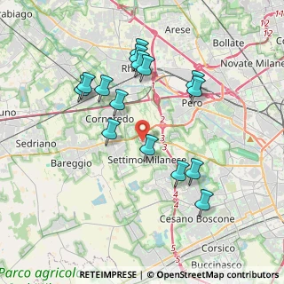 Mappa Via Cavalletti, 20019 Settimo Milanese MI, Italia (3.66467)