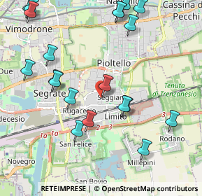 Mappa Via Jacopo della Quercia, 20096 Pioltello MI, Italia (2.4645)