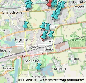 Mappa Via Jacopo della Quercia, 20096 Pioltello MI, Italia (2.2285)