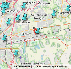 Mappa Via Jacopo della Quercia, 20096 Pioltello MI, Italia (6.48)