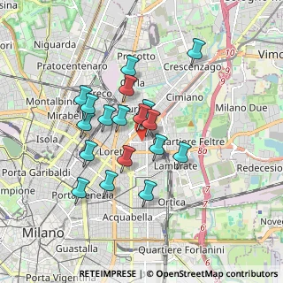 Mappa Via Luigi Mancinelli, 20131 Milano MI, Italia (1.475)