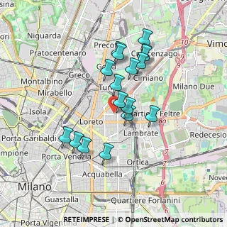 Mappa Via Luigi Mancinelli, 20131 Milano MI, Italia (1.56647)
