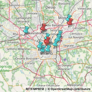 Mappa Via Antonio Pollaiuolo, 20159 Milano MI, Italia (5.01077)