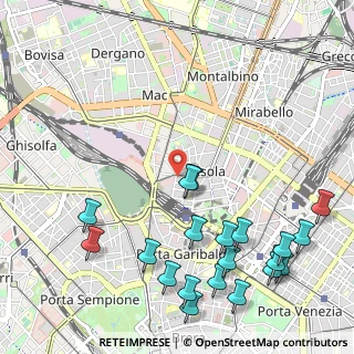 Mappa Via Ugo Bassi, 20159 Milano MI, Italia (1.3845)