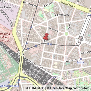 Mappa Via Medardo Rosso,  19, 20159 Milano, Milano (Lombardia)