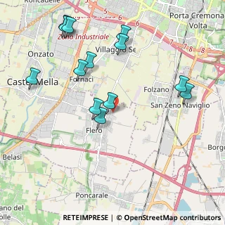 Mappa Via A. de Gasperi, 25020 Flero BS, Italia (2.22462)