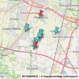 Mappa Via A. de Gasperi, 25020 Flero BS, Italia (1.09091)