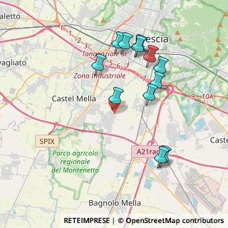 Mappa Via A. de Gasperi, 25020 Flero BS, Italia (3.8575)