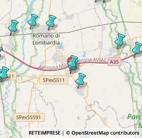 Mappa Via Paolo Borsellino, 24051 Antegnate BG, Italia (5.95143)