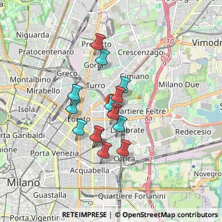 Mappa Via Pordenone, 20131 Milano MI, Italia (1.33571)
