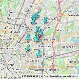 Mappa Via Pordenone, 20131 Milano MI, Italia (1.38364)
