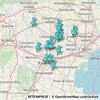 Mappa Via Card. C. Rezzonico, 35011 Case Bocio PD, Italia (10.21056)