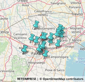 Mappa 35011 Case Bocio PD, Italia (9.6665)