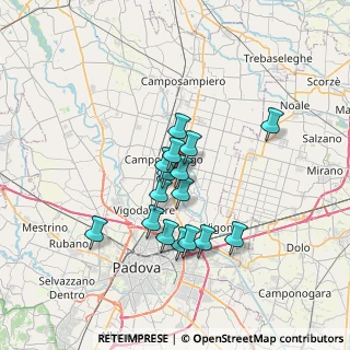 Mappa Via Card. C. Rezzonico, 35011 Case Bocio PD, Italia (5.48688)