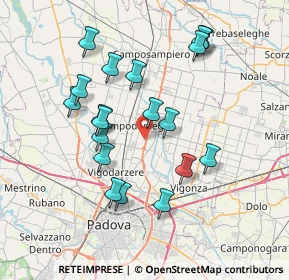 Mappa Via Card. C. Rezzonico, 35011 Case Bocio PD, Italia (7.10263)