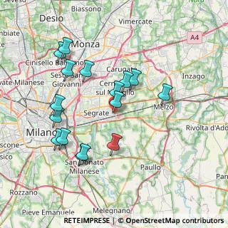Mappa Via Monza, 20096 Pioltello MI, Italia (7.41938)