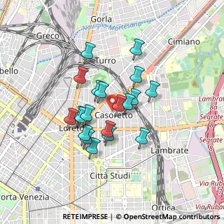 Mappa Via Casoretto, 20131 Milano MI, Italia (0.681)