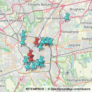 Mappa Via Casoretto, 20131 Milano MI, Italia (3.63938)