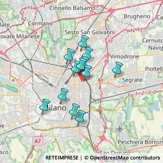 Mappa Via Casoretto, 20131 Milano MI, Italia (2.6325)