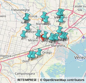 Mappa Via Fregene, 30038 Spinea VE, Italia (6.5055)