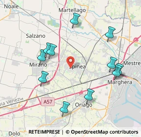 Mappa Via Fregene, 30038 Spinea VE, Italia (4.20636)