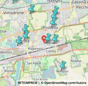 Mappa Via della Quercia Jacopo, 20096 Pioltello MI, Italia (2.11364)