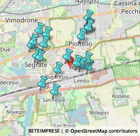 Mappa Via della Quercia Jacopo, 20096 Pioltello MI, Italia (1.6525)