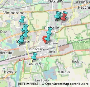 Mappa Via della Quercia Jacopo, 20096 Pioltello MI, Italia (1.91143)