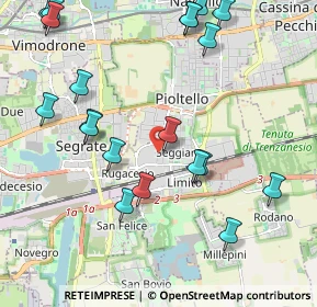 Mappa Via della Quercia Jacopo, 20096 Pioltello MI, Italia (2.4535)