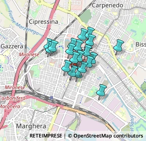 Mappa Via Cappuccina, 30171 Venezia VE, Italia (0.525)
