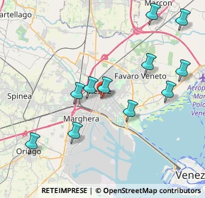 Mappa Via Andrea Costa, 30171 Venezia VE, Italia (4.16182)
