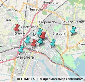 Mappa Via Andrea Costa, 30171 Venezia VE, Italia (1.45636)