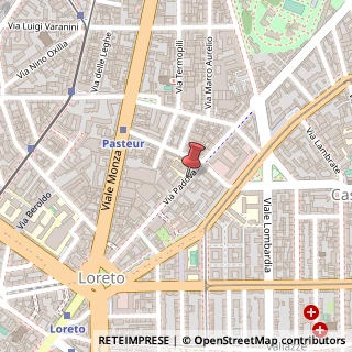 Mappa Via Padova,  21, 20127 Milano, Milano (Lombardia)