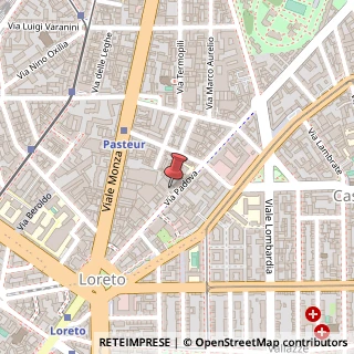 Mappa Via Padova, 21, 20127 Milano, Milano (Lombardia)