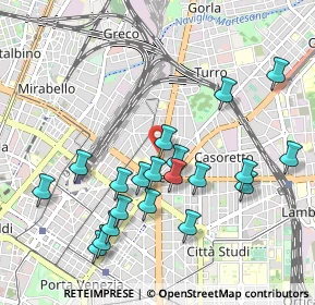 Mappa V.le Monza, 20124 Milano MI, Italia (1.0135)