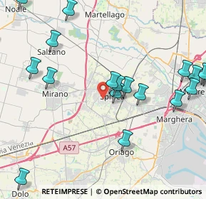Mappa Via Lignano Latina, 30038 Spinea VE, Italia (5.4495)