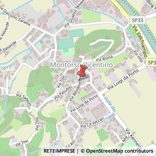 Mappa Via Bendinelli, 19, 36050 Montorso Vicentino, Vicenza (Veneto)
