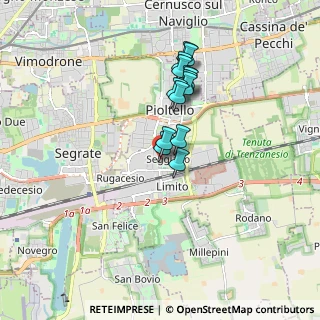 Mappa Via Gian Lorenzo Bernini, 20096 Pioltello MI, Italia (1.39929)