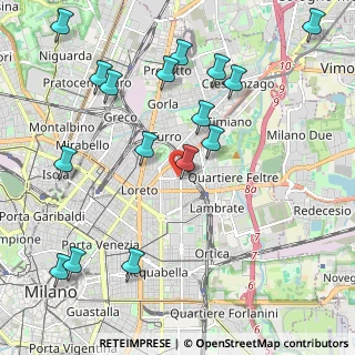 Mappa Via Teodosio Via Casoretto, 20131 Milano MI, Italia (2.47063)