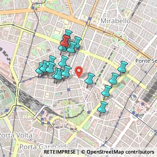 Mappa Via Pola, 20124 Milano MI, Italia (0.4115)